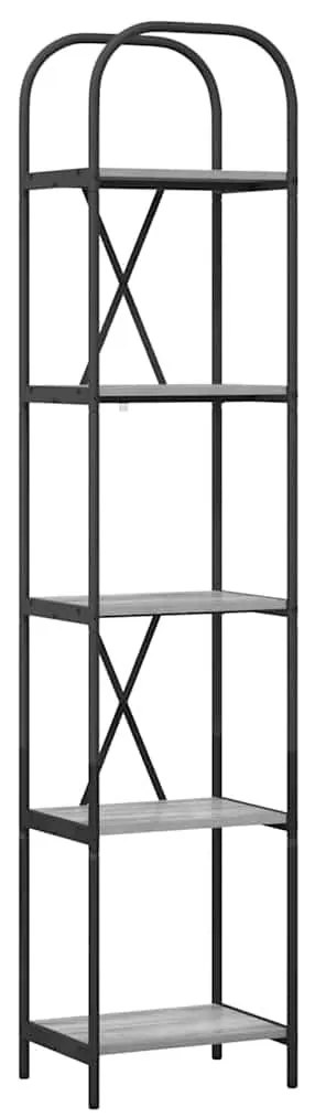 Könyvespolc Szürke sonoma 40 x 30 x 183 cm Faanyag