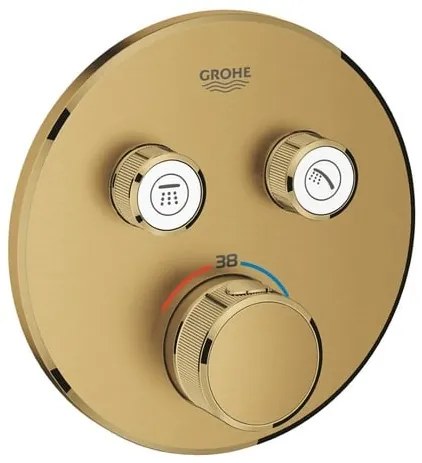 Grohe Grohtherm SmartControl zuhany és fürdő csaptelep vakolat alatti rész nélkül csiszolt cool sunrise 29119gn0 G29119GN0