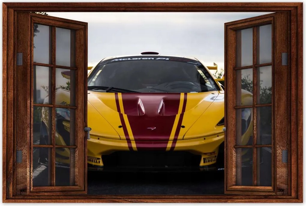 Poszterek 120x80 Sárga sportautó