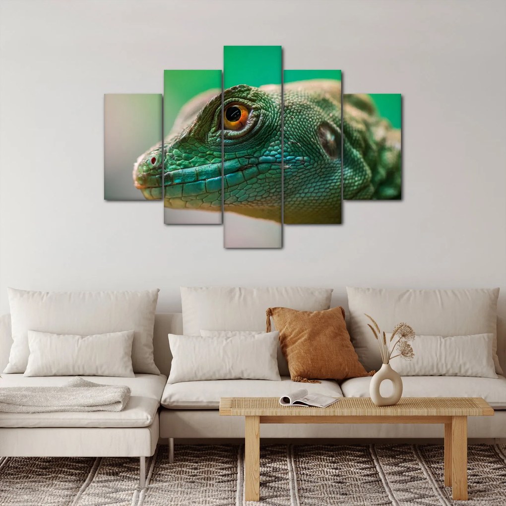 Részletes kép a gyíkról (150x105 cm)