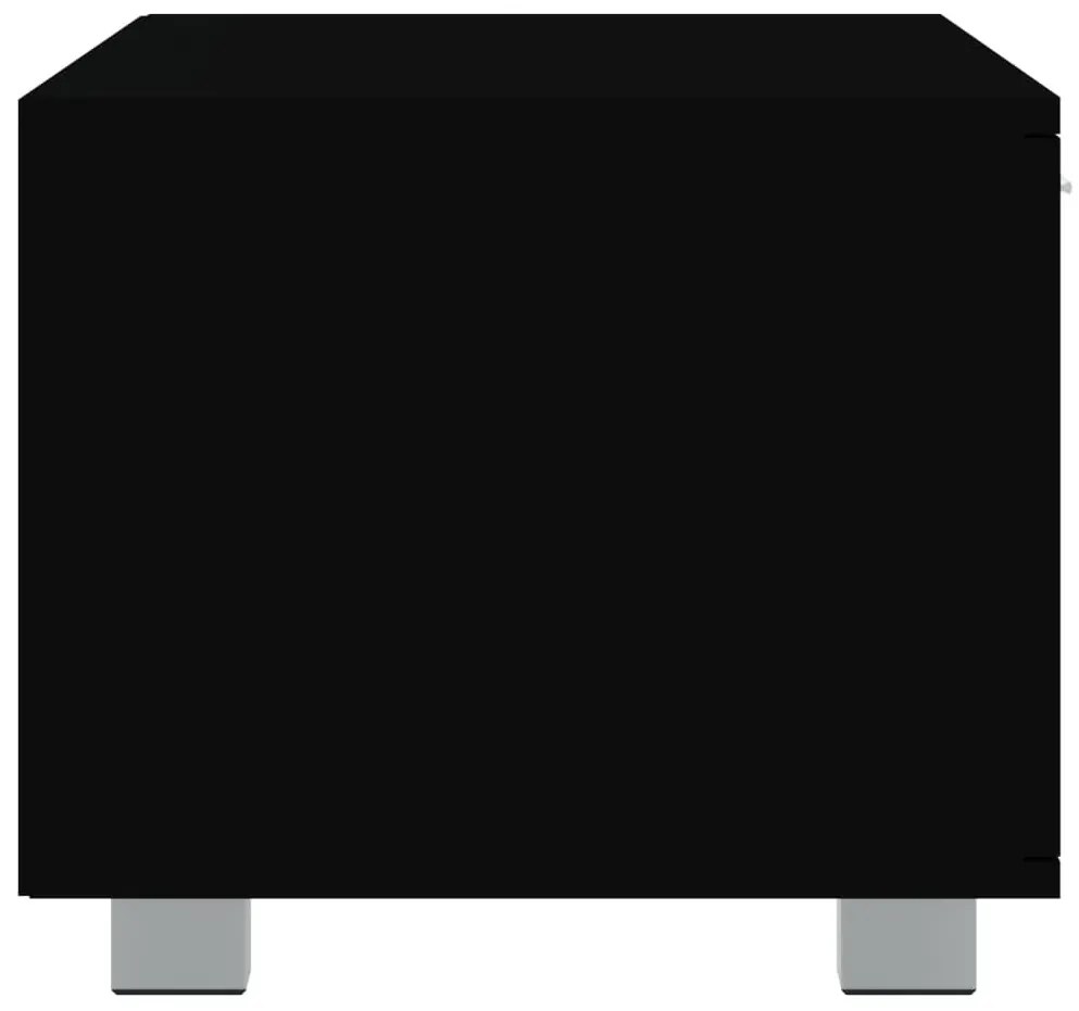 fekete szerelt fa TV-szekrény 120 x 40,5 x 35 cm