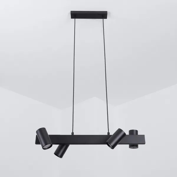 BRILAGI - LED RGBW dimmelhető kábelen függesztett csillár SELE 4xGU10/6,5W/230V fekete