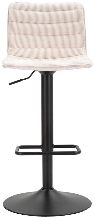 Fehér-fekete állítható magasságú bárszék (ülésmagasság 61 cm) Malia – Mauro Ferretti