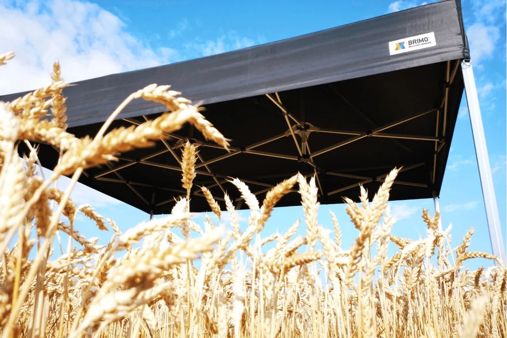 Prémium vásári sátor 3x3 m alumínium | Legmagasabb tartósság - plusz 3 oldalfal - Narancs