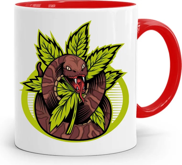 Dohányosoknak 420 Cbd Bögre Piros Ajándék fényképes nyomtatással