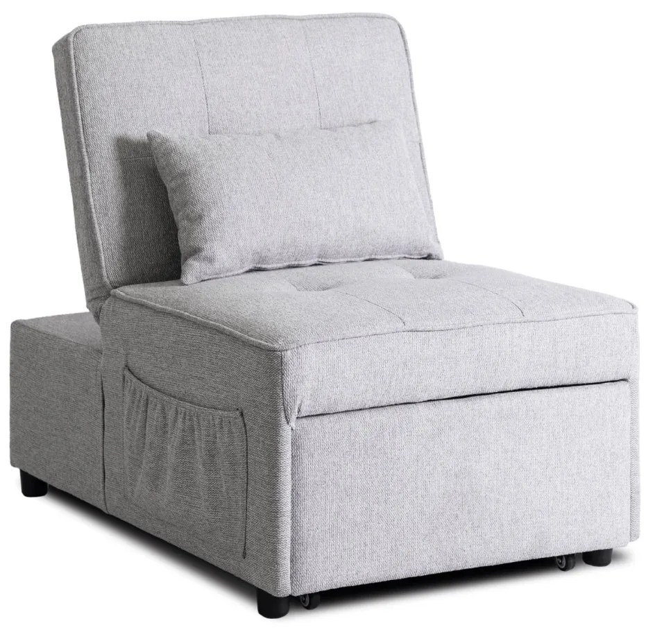 Ágyazható Fotel Szürke Színben. IBERIS 80 cm