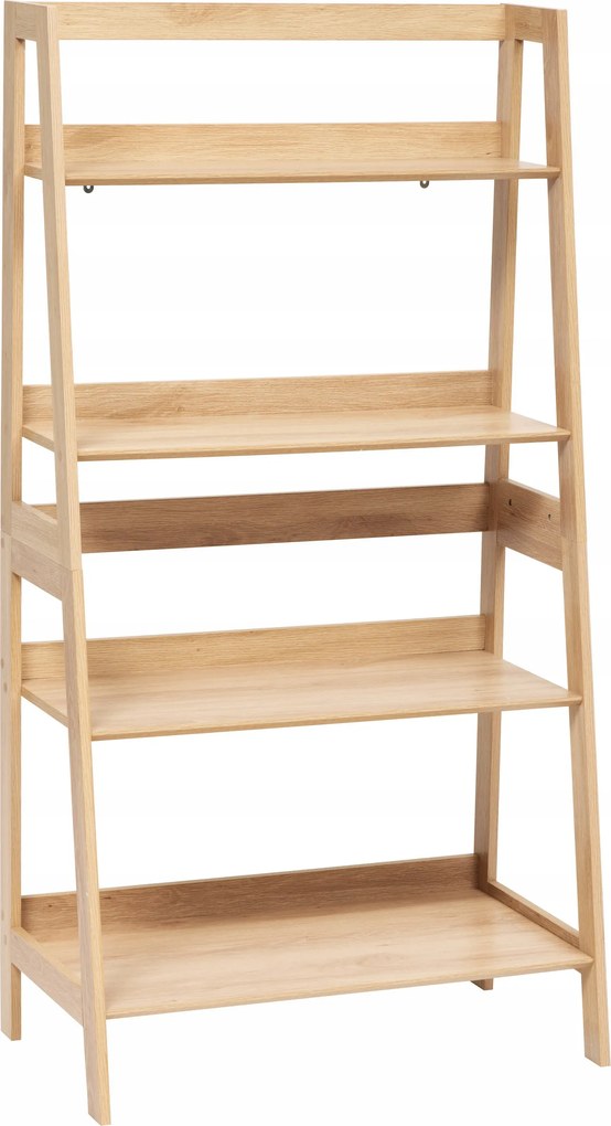 Könyvespolc Mdf Nyitott 5 Polcos 76X43X146 CM Barna max 35 kg