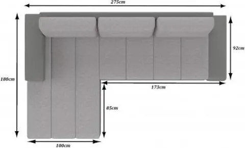 OTTAVIO ágyazható sarok ülőgarnitúra
