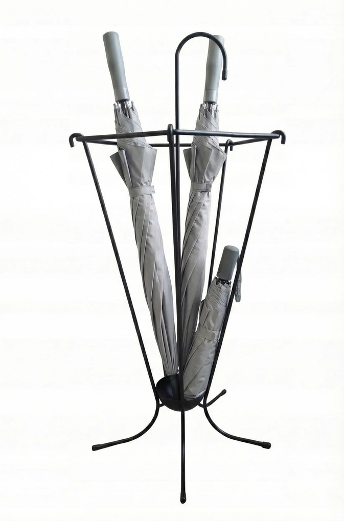 Esernyőtartó antracit esernyőtartó fém csepegtető rendszerező 60 cm