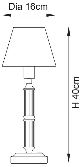 Endon 114846 - LED Dimmelhető Asztali lámpa tölthető MORTON LED/1,5W/5V réz/kék