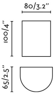 FARO 40524 - Fali lámpa SOLE 1xGU10/8W/230V szürke kerek