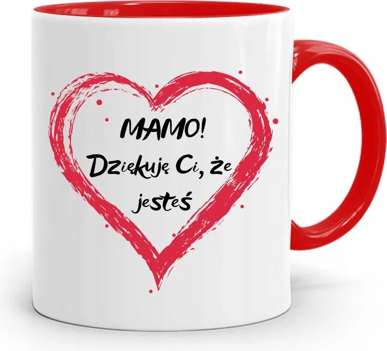 Piros Bögre Anyukáknak Köszönöm, Hogy fényképes nyomattal Vagy