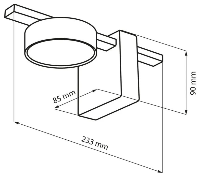 Polux JOY 326232 Fali lámpa 1x10W/GX53 4000K 660lm IP20