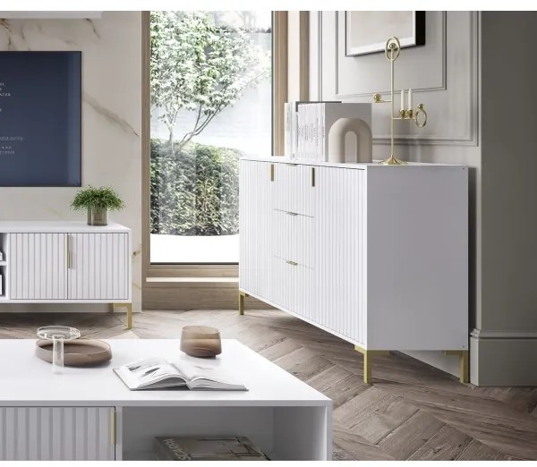 FLOP fiókos komód, fehér