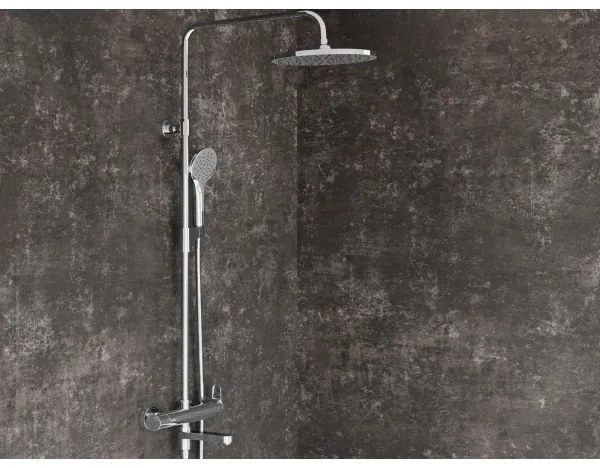 Ravak X07P642 - Zuhanyszett csapteleppel, fényes króm