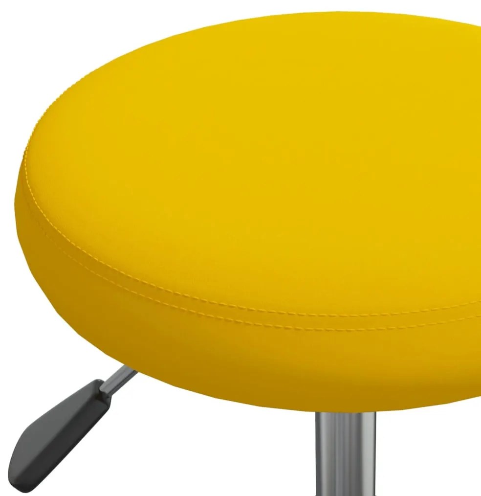 mustársárga bársony étkezőszék