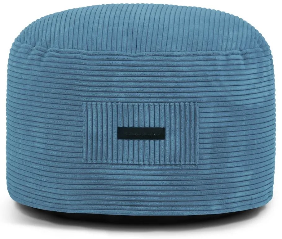 Kék kordbársony puff Om 60 – SLOWDOWN