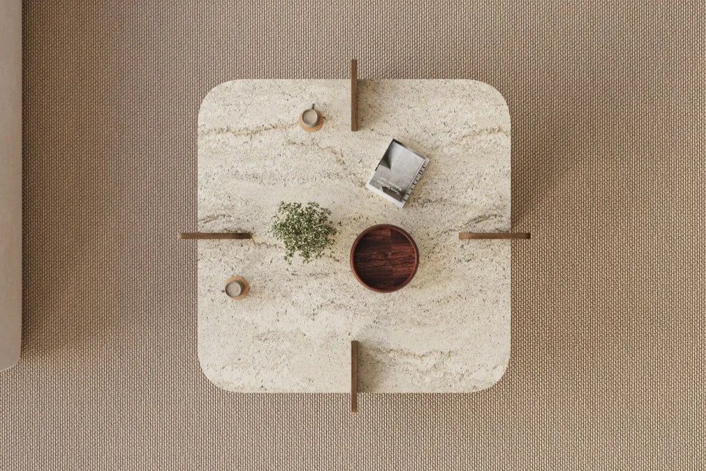 Poalla - Travertine, Walnut
