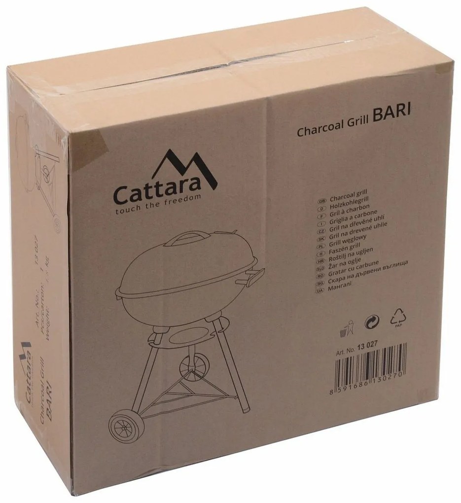 Cattara Bari faszenes grill, 46 cm