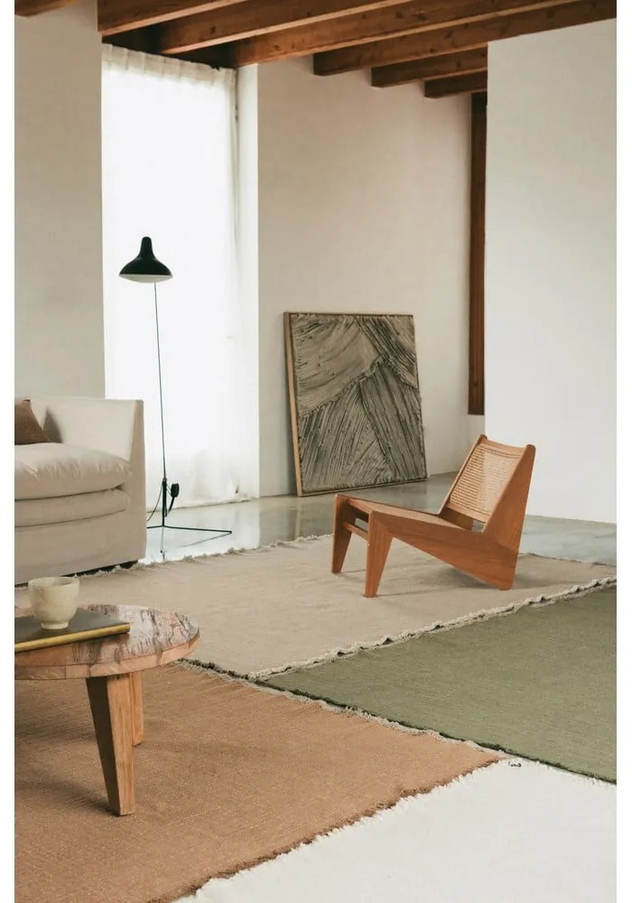 Okkersárga kézi szövésű pamut szőnyeg 200x300 cm Handloom – Lorena Canals