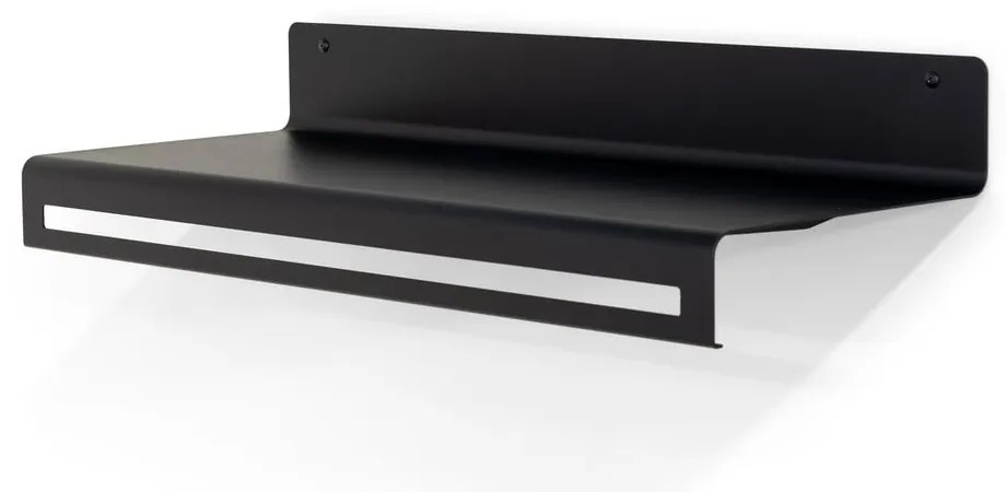 Fekete fém fali fogas polccal 78 cm Sway – Spinder Design