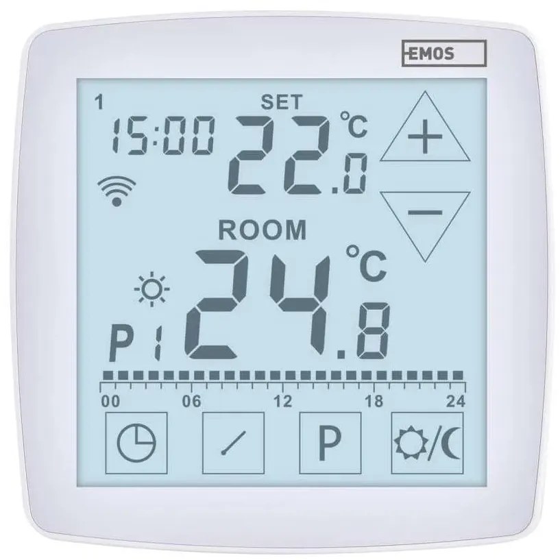 Vezeték nélküli digitális termosztát GoSmart 230V/16A Wi-FI Tuya