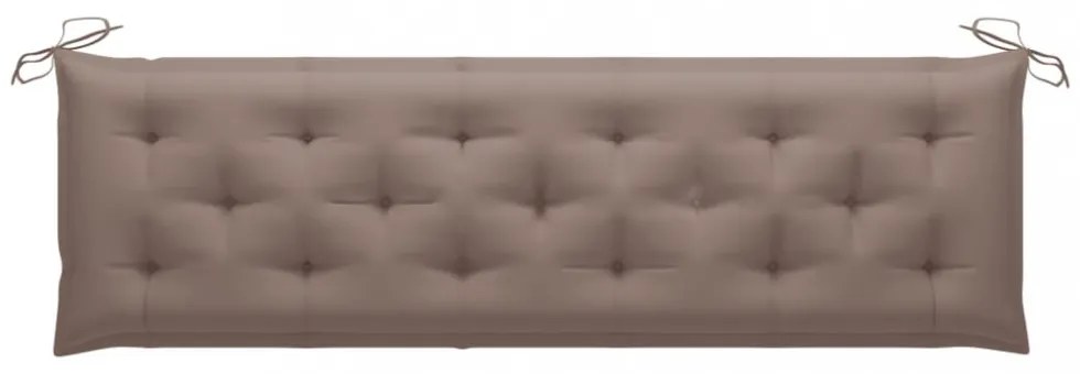 tópszínű oxford szövet kerti padpárna 180 x (50+50) x 7 cm