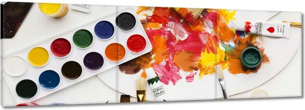 Vászonkép 90x30 Iskolai motívum Plasztika