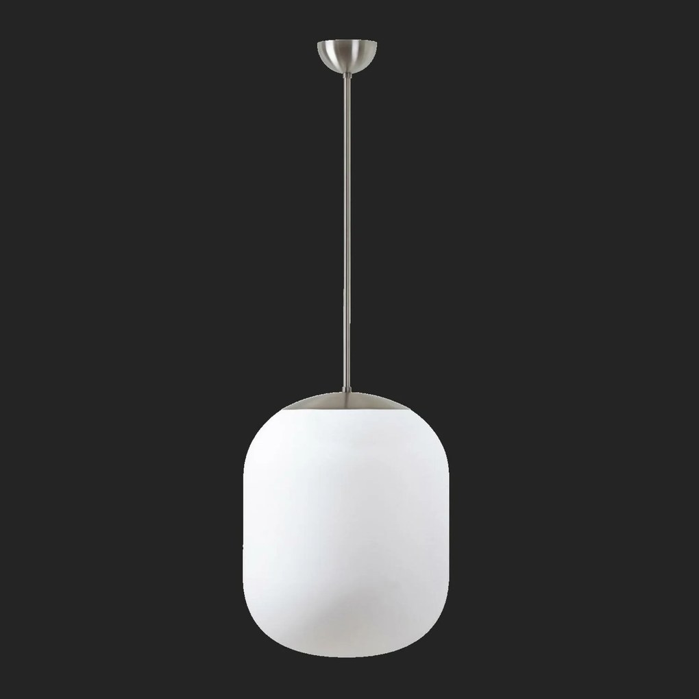 Osmont 58147 Tania P2 függesztett üveglámpa rozsdamentes acél vágott fehér IP40