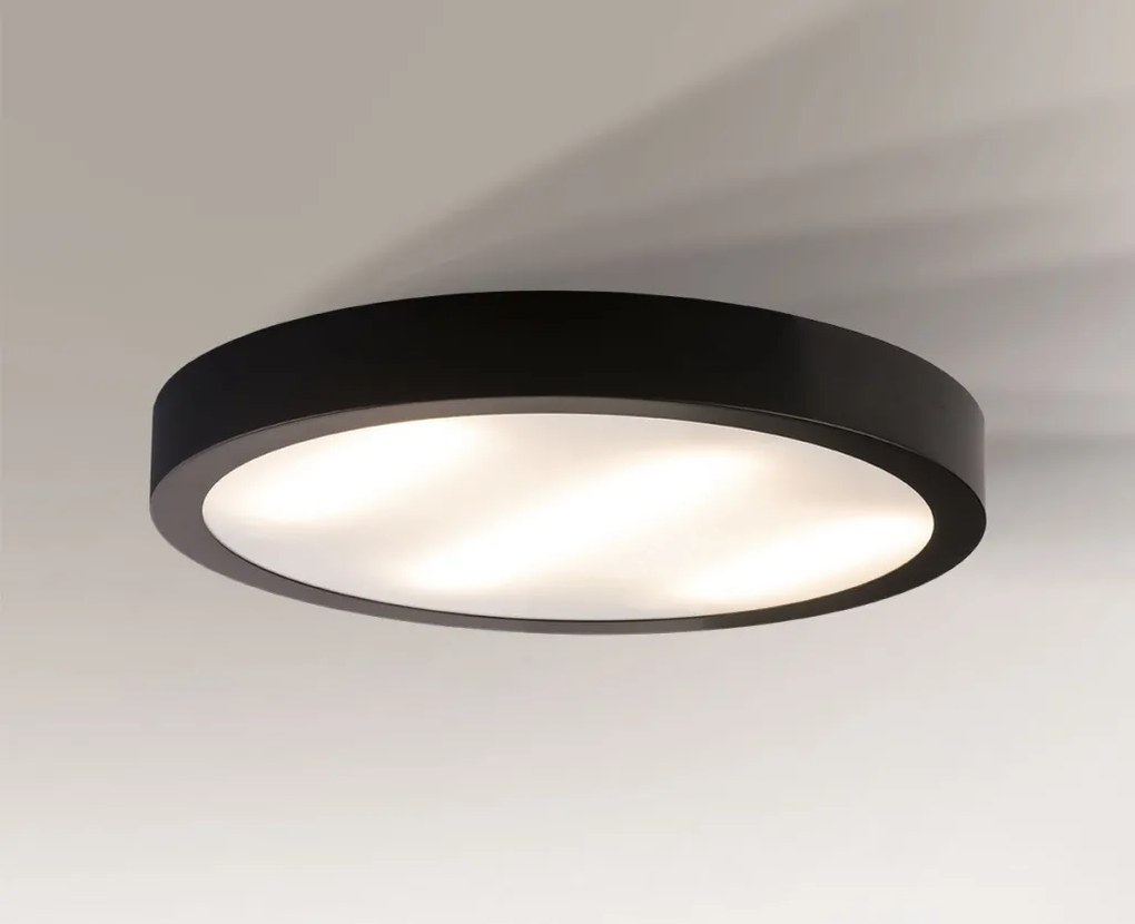ANTIGO 1149 NOMI Kerek Mennyezeti Lámpa Fekete LED IP20
