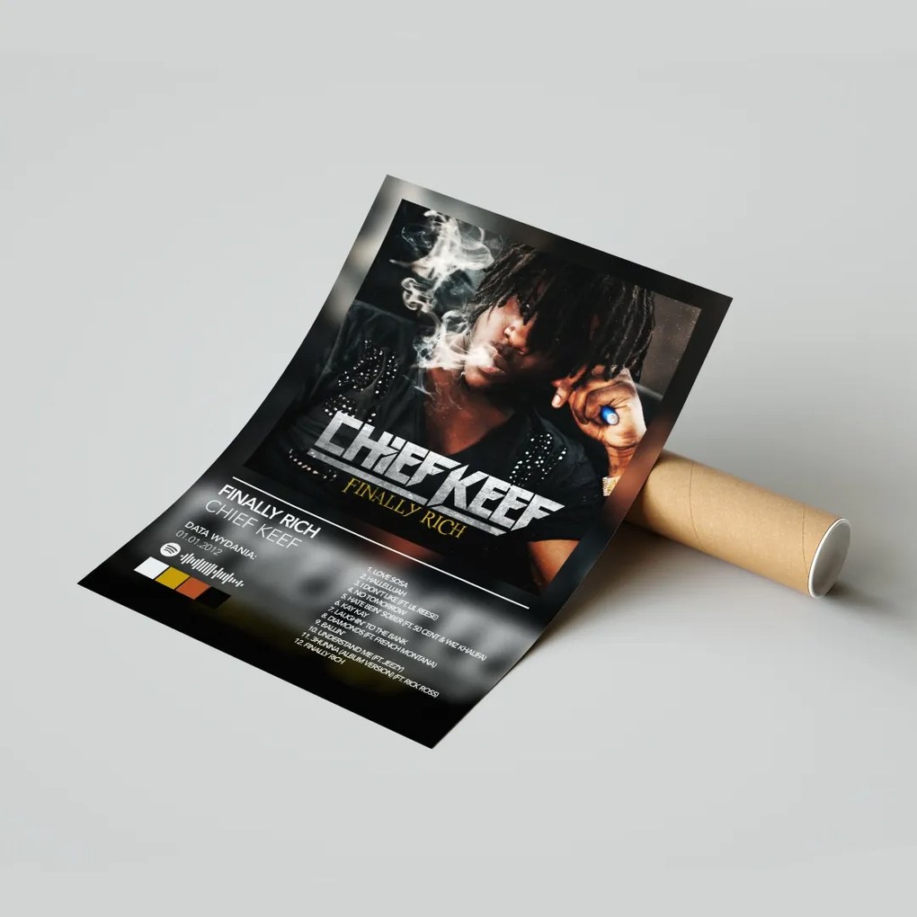 Poszter Album Chief Keef Finally Rich 50x70 cm Ajándék ötlet