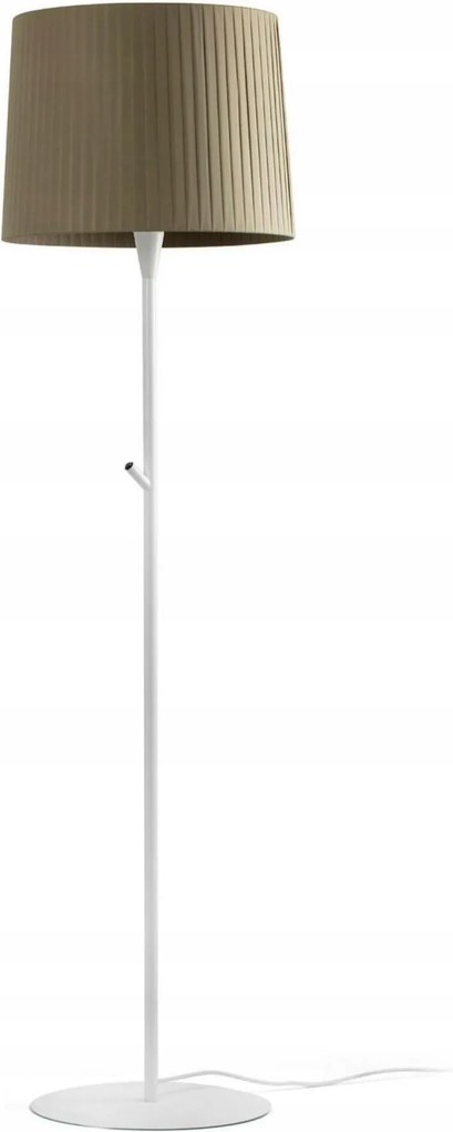 Faro Samba állólámpa, fehér/zöld, textil ernyő, E27, 153 cm