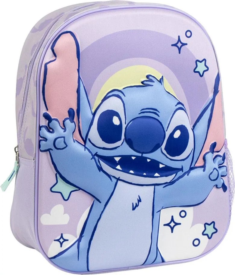 Disney Lilo és Stitch, A csillagkutya Cosmic 3D hátizsák, táska 31 cm