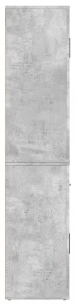 vidaXL betonszürke szerelt fa magasszekrény