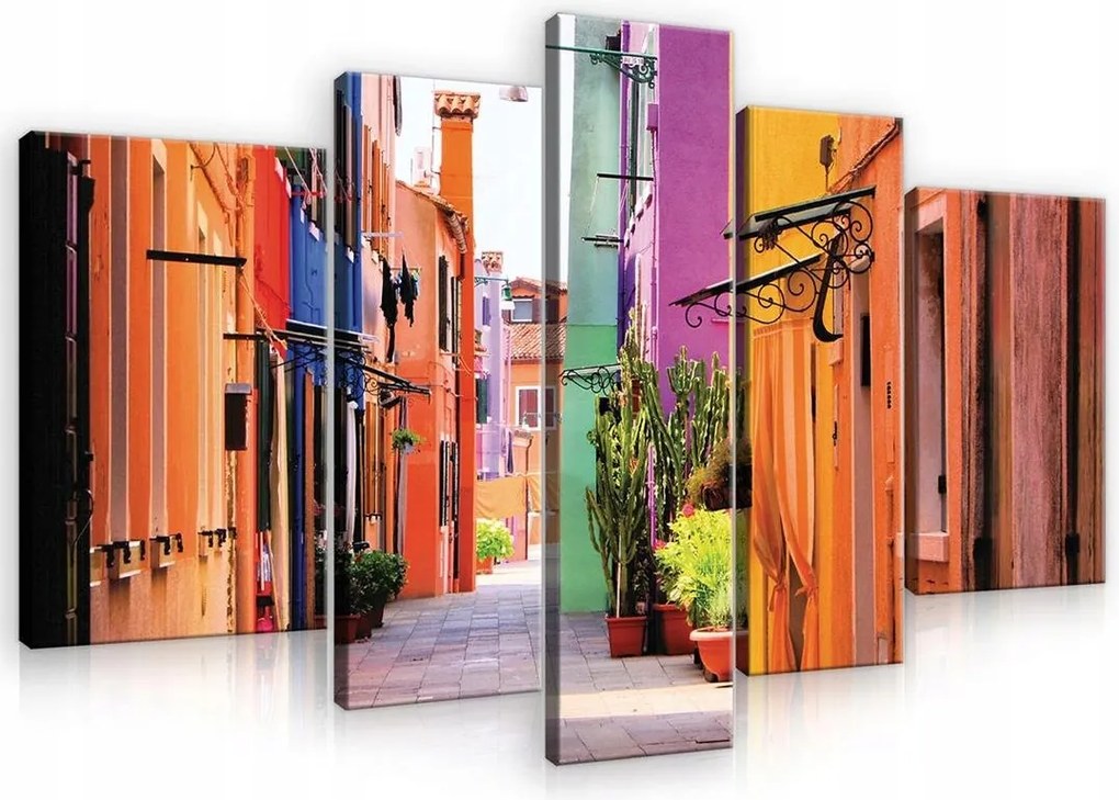 Vászonkép falikép város utca 170x100