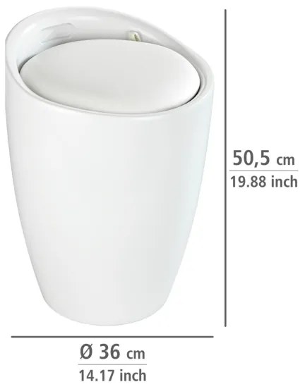 WENKO 24228100 - Hokedli CANDY 36x50,5 cm fehér/fekete