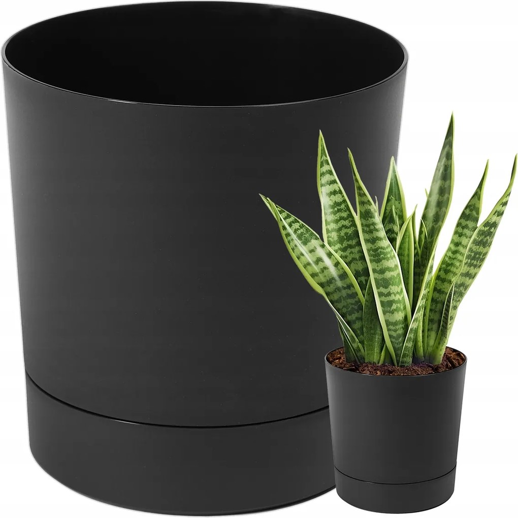 Virágtartó Fedő Virágtartó Állvány Fekete 32,5x34,1cm