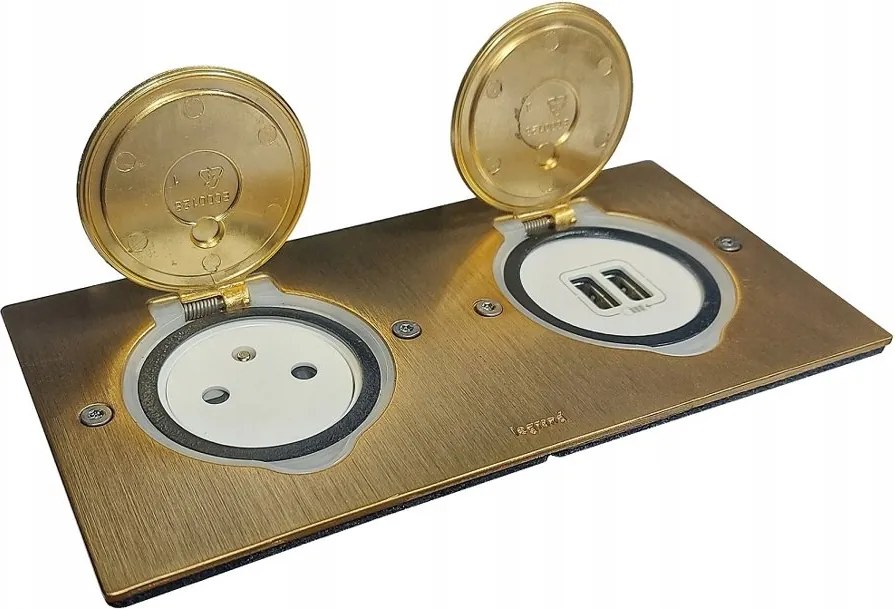 Padló aljzat IP44 Usb Sárgaréz Legrand 089712