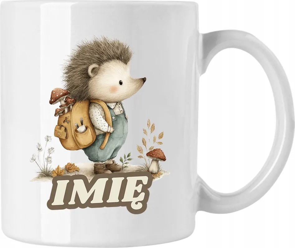 Ajándék bögre Süni Név Fehér 330ml