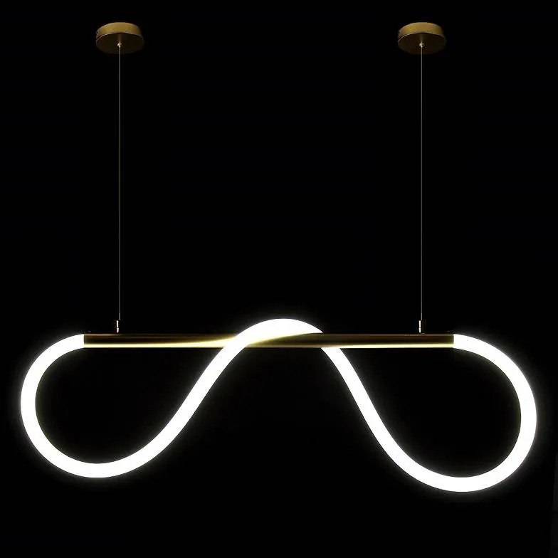 DOMENOLED 605 Modern Led Függesztett Lámpa Fehér, Arany LED IP20