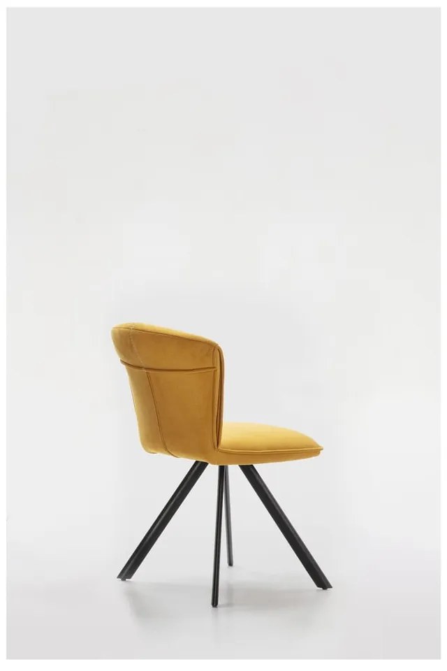 Sárga étkezőszék szett 2 db-os Simbra – Marckeric