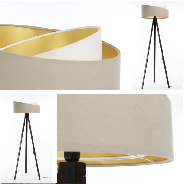 Állólámpa GALAXY 1xE27/60W/230V bézs/wenge