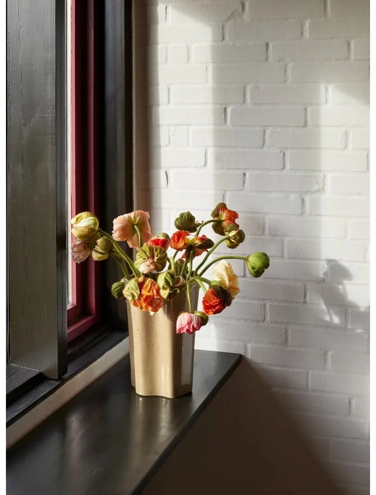 Bézs kerámia váza (magasság 30 cm) Sapo – Hübsch