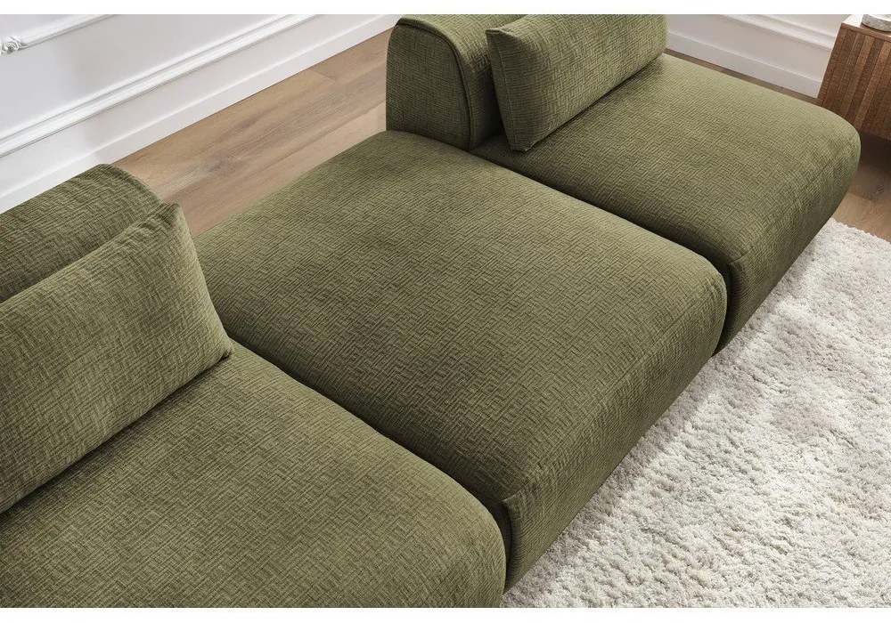 Zöld kanapé 283 cm Jeanne – Bobochic Paris