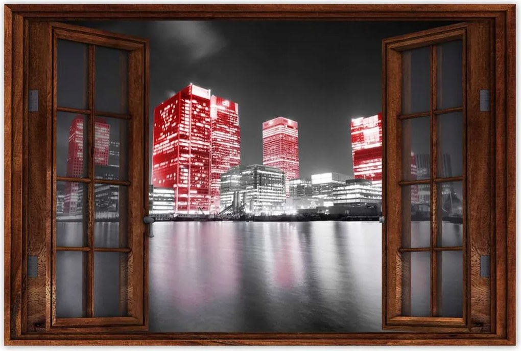 Poszterek 90x60 Vörös felhőkarcolók