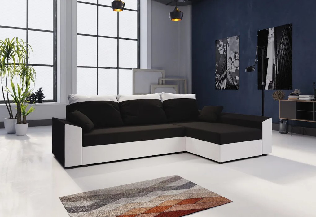 PAMELA ágyázható sarok ülőgarnitúra, 244x90x138, rainbow 15/rainbow 31