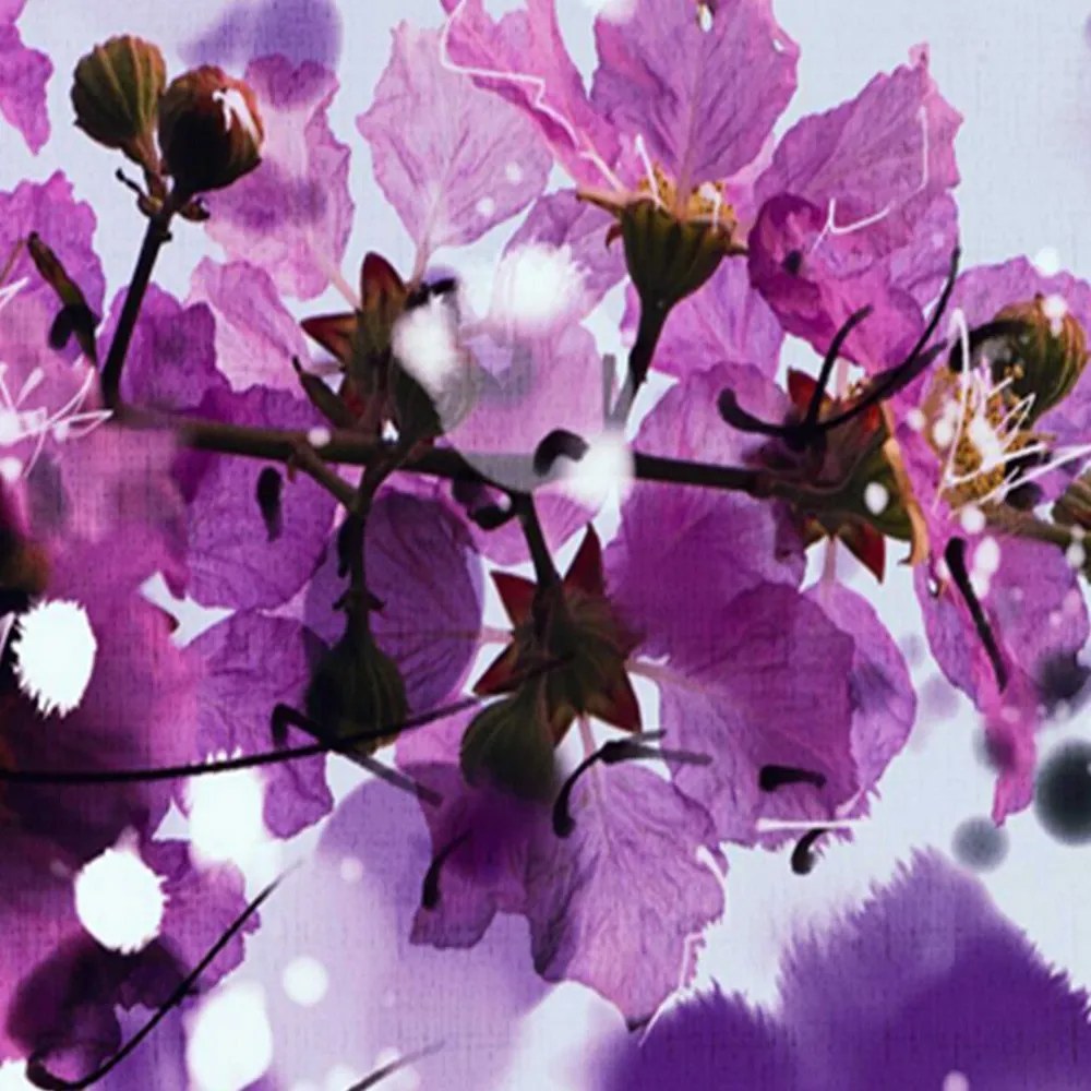 Gario Paraván A lila virágok szépsége Méret: 180 x 170 cm, Kivitelezés: Klasszikus paraván