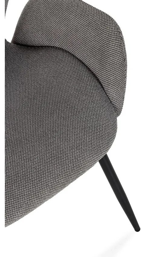 Szürke kárpitozott étkezőfotel szett 2 db-os Ansu – Marckeric