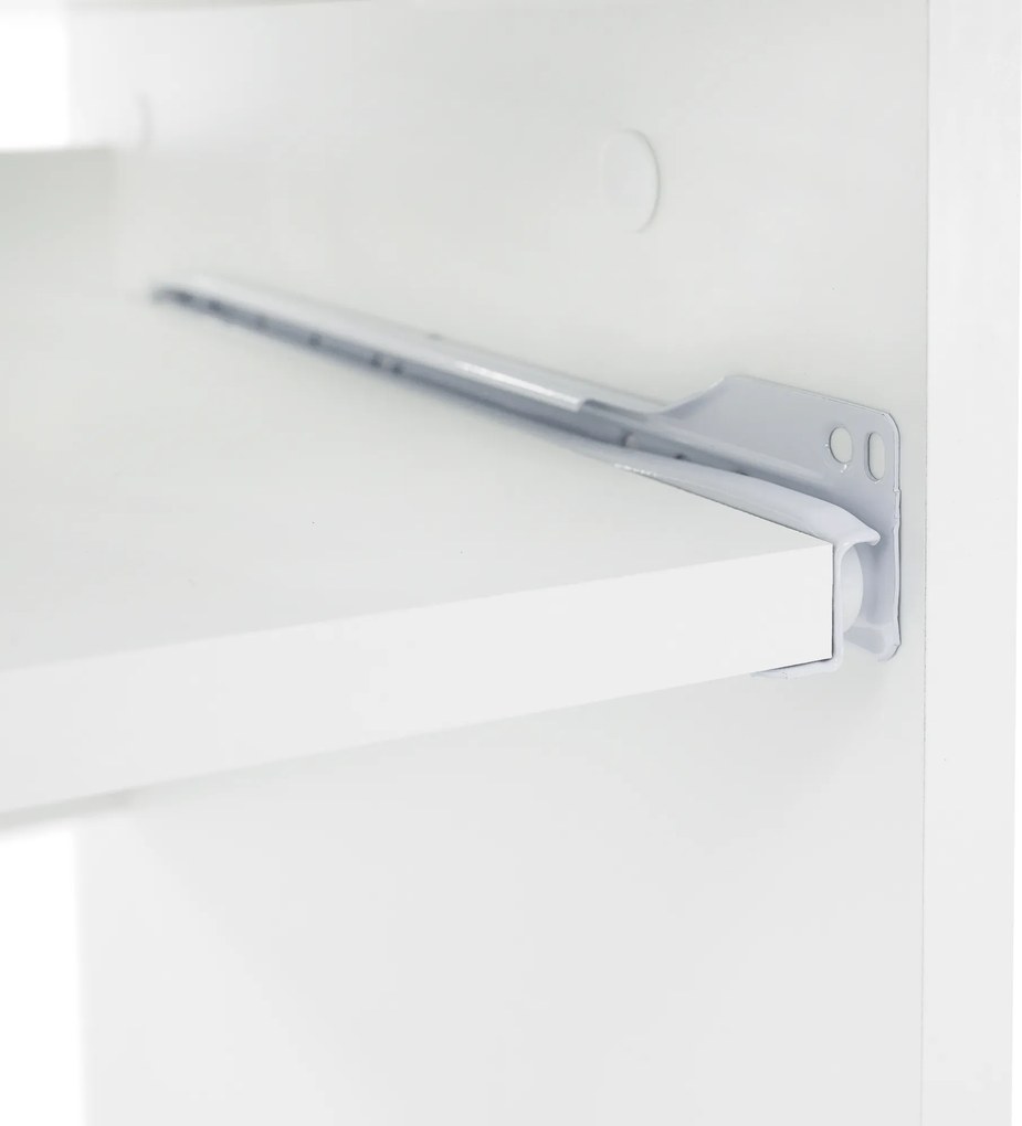 PC asztal, fehér, VERNER NEW