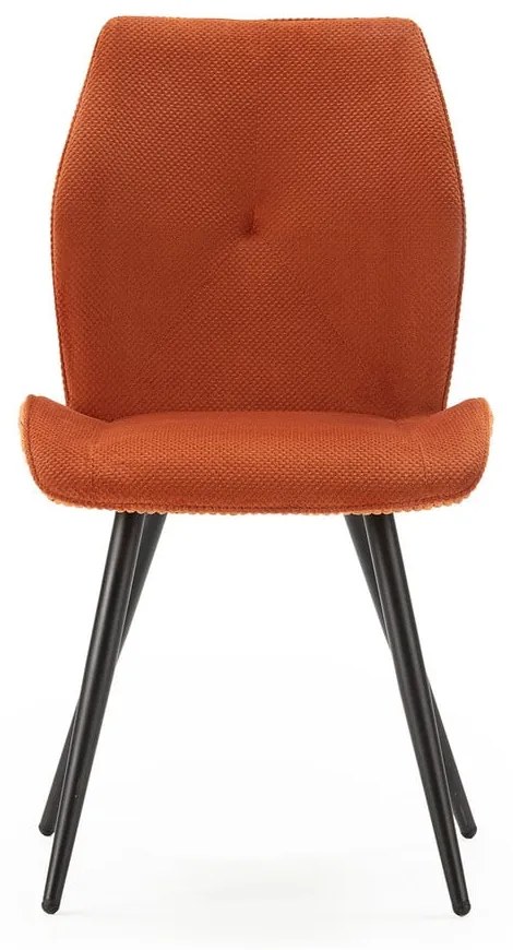 Narancssárga kordbársony étkezőszék szett 2 db-os Adaya – Marckeric